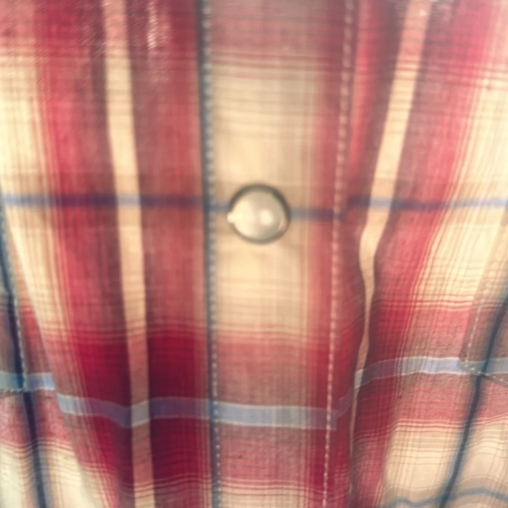 This Roper Vintage Dobby Plaid Western - Picture 3 of 7